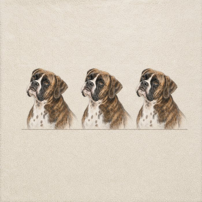 Line-Up look on a fleece blanket